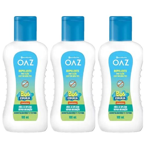 Kit com 3 Unidades de Oaz Repelente Infantil 4h 100ml Kit com 3 Unidades de Oaz Repelente Infantil 4h 100ml