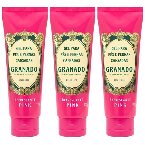 Kit com 3 Unidades de Granado Gel para Pés e Pernas Cansadas 120g Kit com 3 Unidades de Granado Gel para Pés e Pernas Cansadas 120g