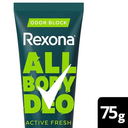 Kit com 3 Unidades de All Body Deo Rexona Active Fresh Em Creme 75g
