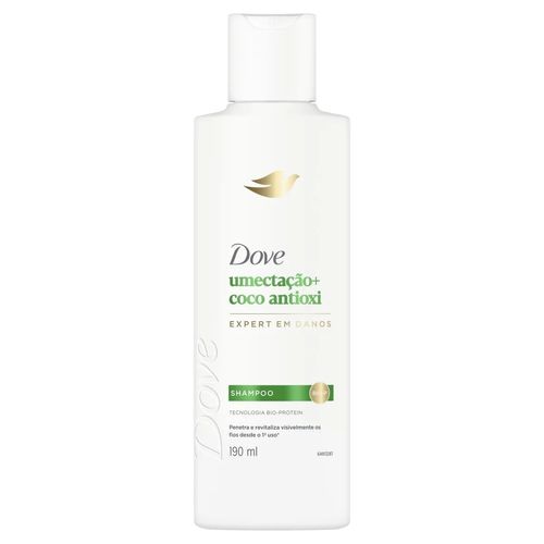 Kit com 3 Unidades de Dove Shampoo Umectação + Coco Antioxi 190ml