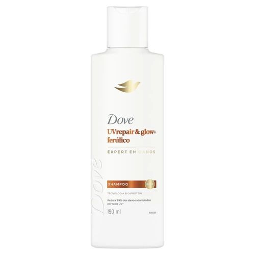 Kit com 3 Unidades de Dove Shampoo Uv Repair & Glow + Ferúlico 190ml