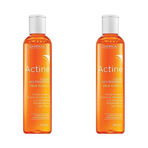Kit com 2 Unidades de Loção Adstringente Actine Pele Acneica com 190ml