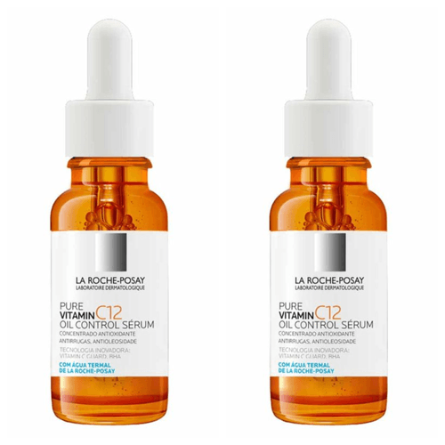 Kit com 2 Unidades de La Roche-Posay Sérum Facial Pure Vitamin C12 Oil Control 15ml Kit com 2 Unidades de La Roche-Posay Sérum Facial Pure Vitamin C12 Oil Control 15ml