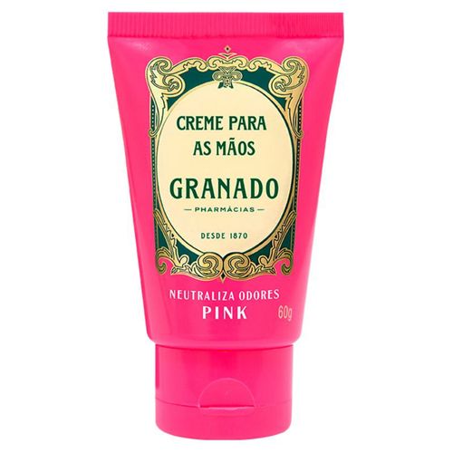 Kit com 3 Unidades de Creme para as Mãos Anti Odor Granado Pink 60g