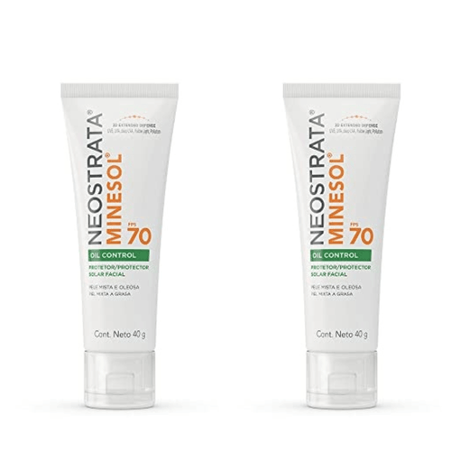 Kit com 2 Unidades de Minesol Neostrata Protetor Solar Facial FPS70 Oil Control Pele Clara 40 Kit com 2 Unidades de Minesol Neostrata Protetor Solar Facial FPS70 Oil Control Pele Clara 40