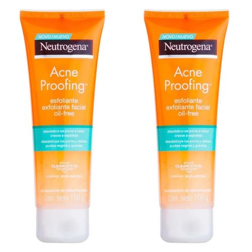 Kit com 2 Unidades de Neutrogena Acne Proofing - Esfoliante Facial 100g