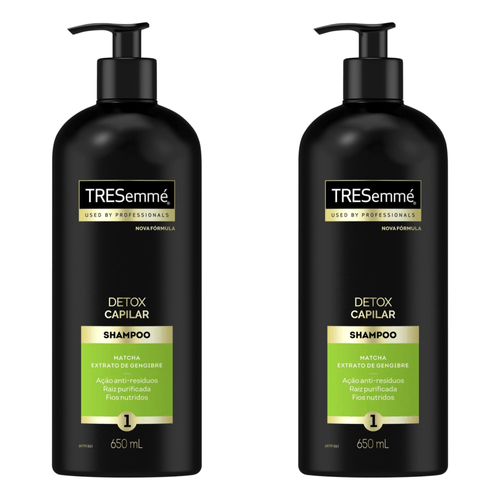 Kit com 2 Unidades de TRESemmé Detox Capilar Shampoo 650 ML