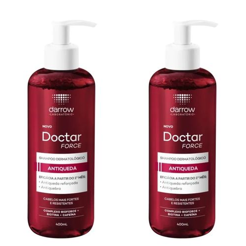 Kit com 2 Unidades de Shampoo Antiqueda Doctar Force 400ml Darrow Kit com 2 Unidades de Shampoo Antiqueda Doctar Force 400ml Darrow