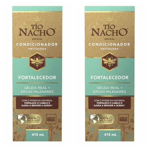 Kit com 2 Unidades de Tio Nacho Condicionador 415ml Fortalecedor
