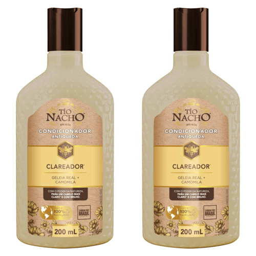 Kit com 2 Unidades de Tio Nacho Condicionador Clareador 200ml