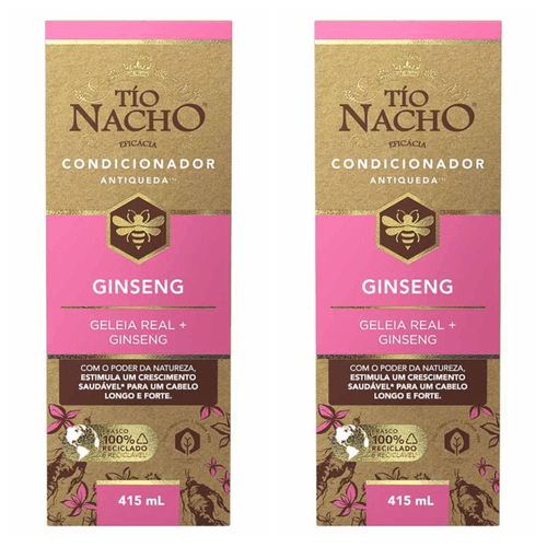 Kit com 2 Unidades de Tio Nacho Condicionador Antiqueda Ginseng 415ml Kit com 2 Unidades de Tio Nacho Condicionador Antiqueda Ginseng 415ml