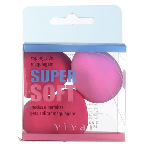Kit Com 3 Esponjas Super Soft Vivai Kit Com 3 Esponjas Super Soft Vivai