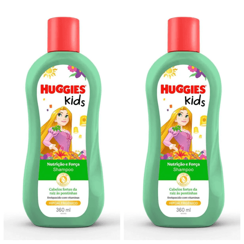 Kit com 2 Unidades de Shampoo Huggies 360ml Kids Nutrição E Força Kit com 2 Unidades de Shampoo Huggies 360ml Kids Nutrição E Força