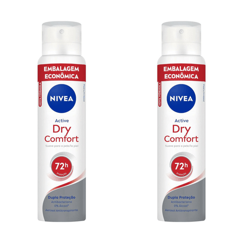Kit com 2 Unidades de Desodorante Aerosol Nivea Feminino Dry Comfort 200ml Kit com 2 Unidades de Desodorante Aerosol Nivea Feminino Dry Comfort 200ml