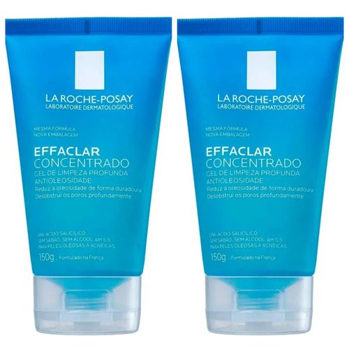 Kit com 2 Unidades de Effaclar Concentrado Gel De Limpeza La Roche Posay 150g Kit com 2 Unidades de Effaclar Concentrado Gel De Limpeza La Roche Posay 150g