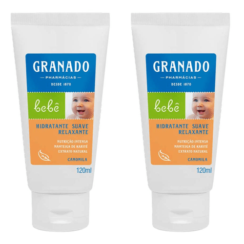 Kit com 2 Unidades de Granado Hidratante Bebê Camomila 120ml