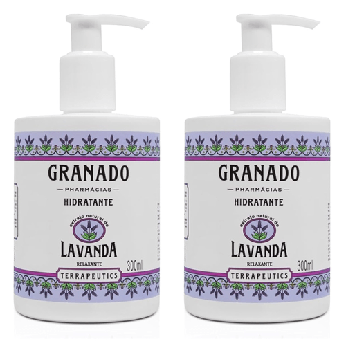 Kit com 2 Unidades de Granado Hidratante Corporal Terrapeutics Lavanda 300ml