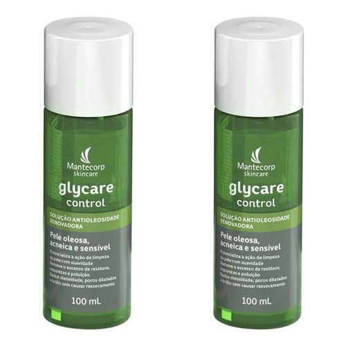 Kit com 2 Unidades de Glycare Control Solução Antioleosidade 100ml