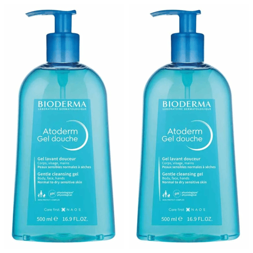Kit com 2 Unidades de Gel de Banho Corporal Hidratante Bioderma Atoderm 500ml Kit com 2 Unidades de Gel de Banho Corporal Hidratante Bioderma Atoderm 500ml