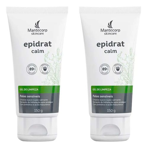 Kit com 2 Unidades de Gel de Limpeza Facial Epidrat Calm Mantecorp Skincare