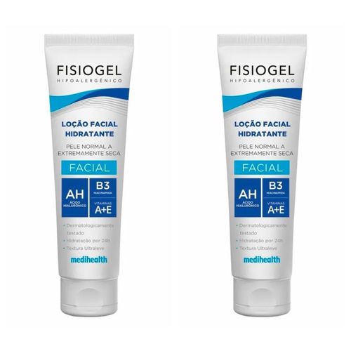 Kit com 2 Unidades de Fisiogel Loção Facial Hidratante 50ml