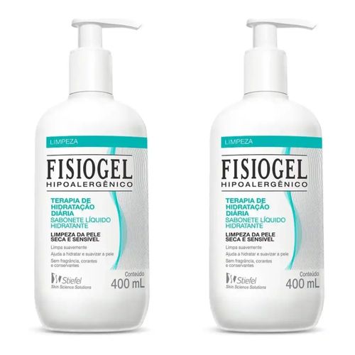 Kit com 2 Unidades de Fisiogel Sabonete Líquido 400ml