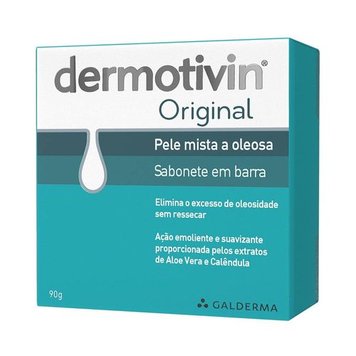 Kit com 2 Unidades de Dermotivin Original Sabonete Barra 90g Kit com 2 Unidades de Dermotivin Original Sabonete Barra 90g