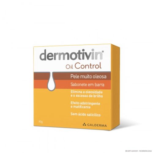 Kit com 2 Unidades de Dermovitin Oil Control Pele Oleosa Sabonete em Barra 90G