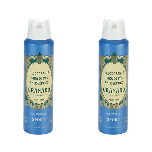Kit com 2 Unidades de Desodorante Para Pés Granado Sport 100ml Kit com 2 Unidades de Desodorante Para Pés Granado Sport 100ml