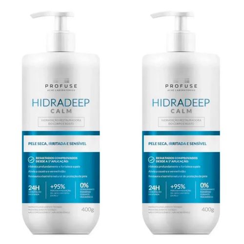 Kit com 2 Unidades de Hidradeep Hidratante Calm 400g Profuse