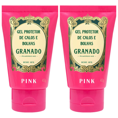 Kit com 2 Unidades de Gel Protetor de Calos e Bolhas Granado Pink 45g Kit com 2 Unidades de Gel Protetor de Calos e Bolhas Granado Pink 45g