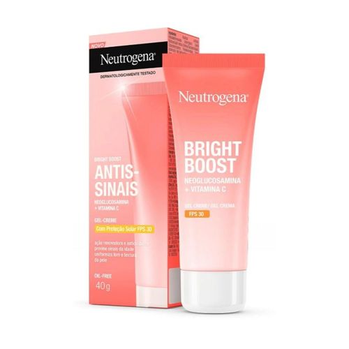 Kit com 2 Unidades de Gel Creme Bright Boost Antissinais Fps30 Neutrogena 40g Kit com 2 Unidades de Gel Creme Bright Boost Antissinais Fps30 Neutrogena 40g