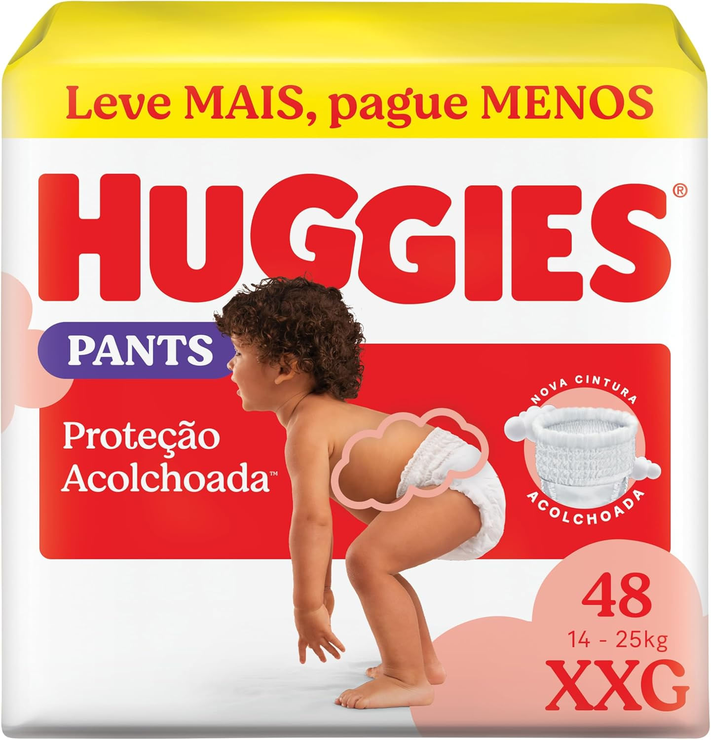 Kit com 2 Unidades de Fralda Huggies Supreme Care Hiper XG 48 unidades