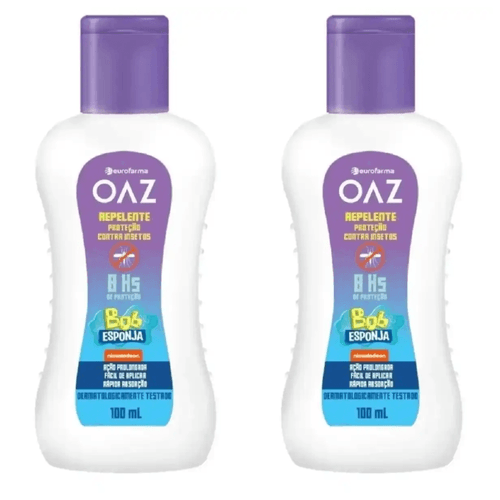 Kit com 2 Unidades de Oaz Repelente Infantil 8h 100ml Kit com 2 Unidades de Oaz Repelente Infantil 8h 100ml