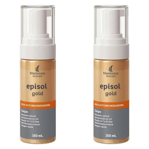 Kit com 2 Unidades de Episol Gold Água Autobronzeadora 150ml Kit com 2 Unidades de Episol Gold Água Autobronzeadora 150ml