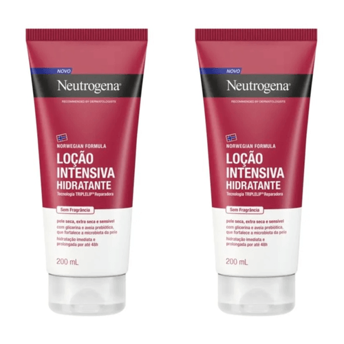 Kit com 2 Unidades de Hidratante Corporal Intensivo Norwegian Sem Fragrância Neutrogena 200ml Kit com 2 Unidades de Hidratante Corporal Intensivo Norwegian Sem Fragrância Neutrogena 200ml