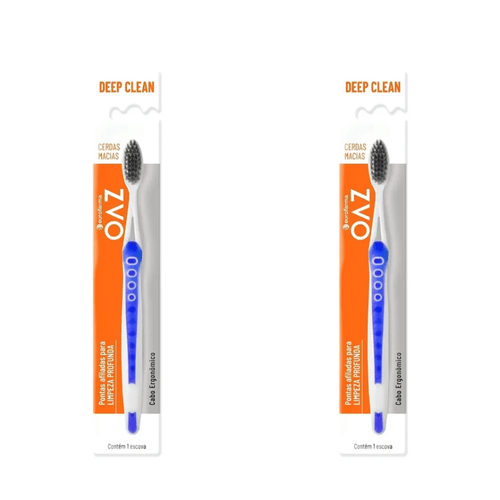 Kit com 2 Unidades de Escova De Dente Oaz Deep Clean Contém 1 Unidade Cores Variadas Kit com 2 Unidades de Escova De Dente Oaz Deep Clean Contém 1 Unidade Cores Variadas