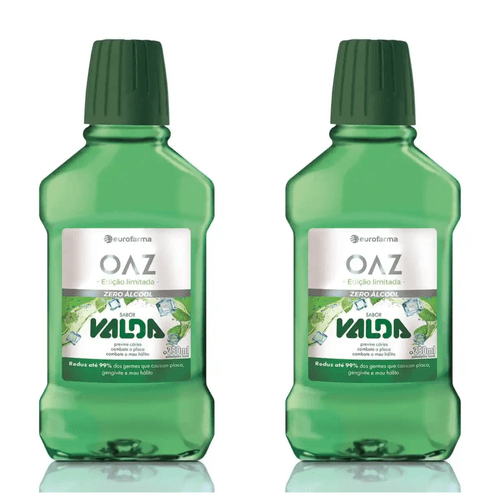 Kit com 2 Unidades de Enxaguante Bucal Oaz 250ml Valda