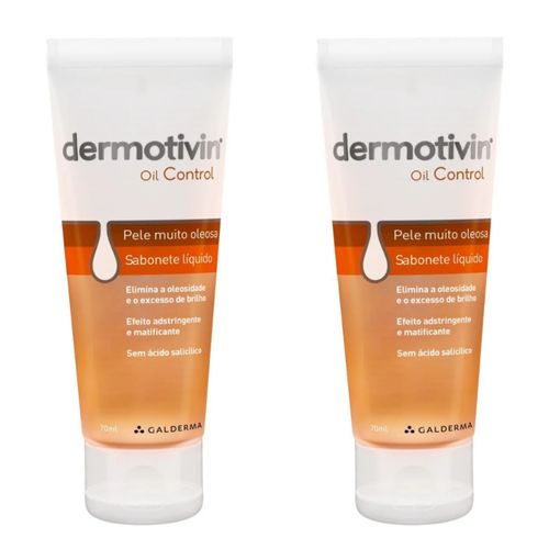 Kit com 2 Unidades de Dermotivin Control Sabonete Líquido 70 Ml Kit com 2 Unidades de Dermotivin Control Sabonete Líquido 70 Ml