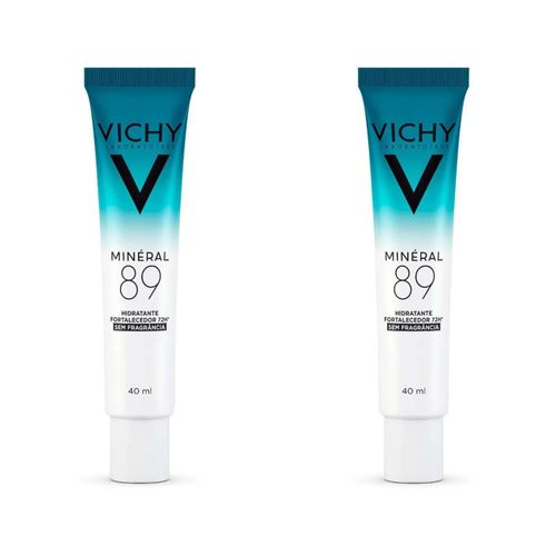 Kit com 2 Unidades de Creme Hidratante Facial Vichy Mineral 89 40ml Kit com 2 Unidades de Creme Hidratante Facial Vichy Mineral 89 40ml