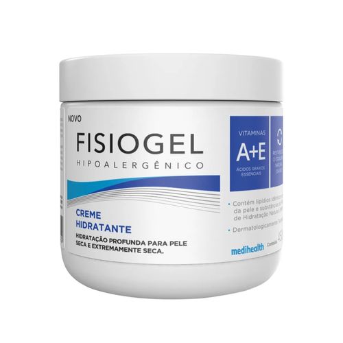 Kit com 2 Unidades de Creme Hidratante para Mãos e Pés Fisiogel Hipoalergênico 50g