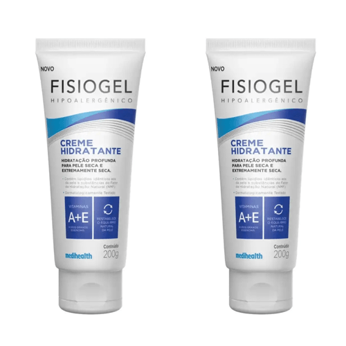 Kit com 2 Unidades de Creme Hidratante Fisiogel 200g