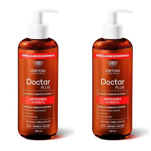 Kit com 2 Unidades de Shampoo Doctar Plus Anticaspa 380ml