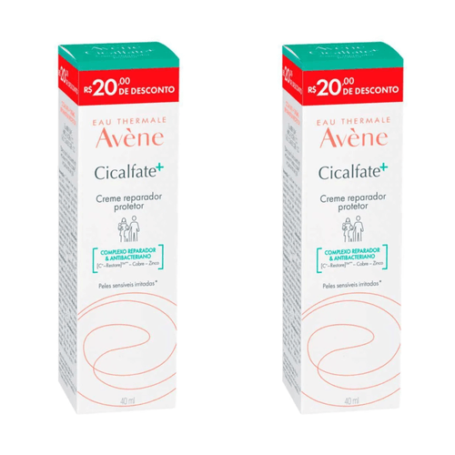 Kit com 2 Unidades de Creme Reparador Protetor Avène 40ml Cicalfate+