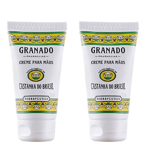 Kit com 2 Unidades de Creme para Mãos Castanha do Brasil Granado Terrapeutics Bisnaga 50ml Kit com 2 Unidades de Creme para Mãos Castanha do Brasil Granado Terrapeutics Bisnaga 50ml