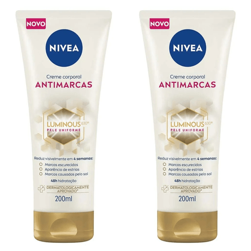 Kit com 2 Unidades de Creme Corporal Antimarcas Luminous 630 200ml Kit com 2 Unidades de Creme Corporal Antimarcas Luminous 630 200ml