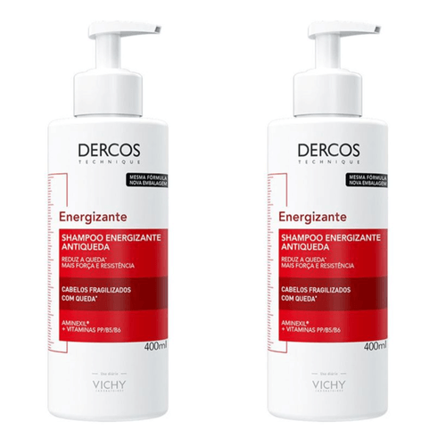 Kit com 2 Unidades de Dercos Champô Estimulante 400ml Kit com 2 Unidades de Dercos Champô Estimulante 400ml