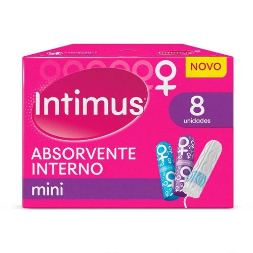 Kit com 2 Unidades de Absorvente Interno Intimus Mini 8 Unidades Kit com 2 Unidades de Absorvente Interno Intimus Mini 8 Unidades