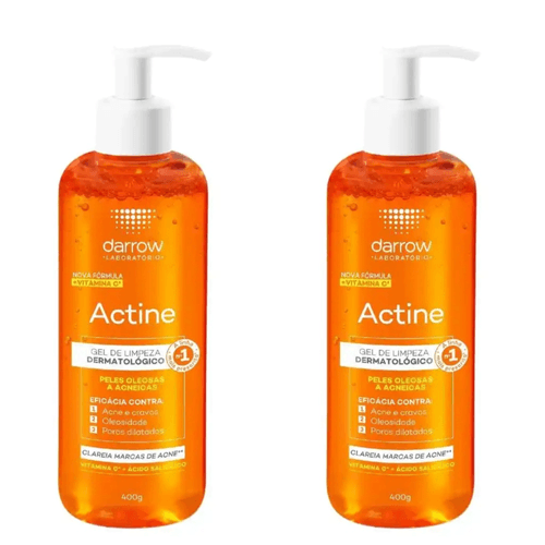 Kit com 2 Unidades de Actine Gel De Limpeza 400g Darrow