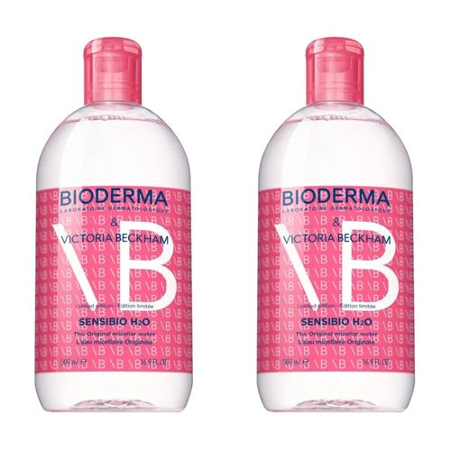 Kit com 2 Unidades de Bioderma Água Micelar Sensibio H2O Victoria Beckham 500ml Kit com 2 Unidades de Bioderma Água Micelar Sensibio H2O Victoria Beckham 500ml